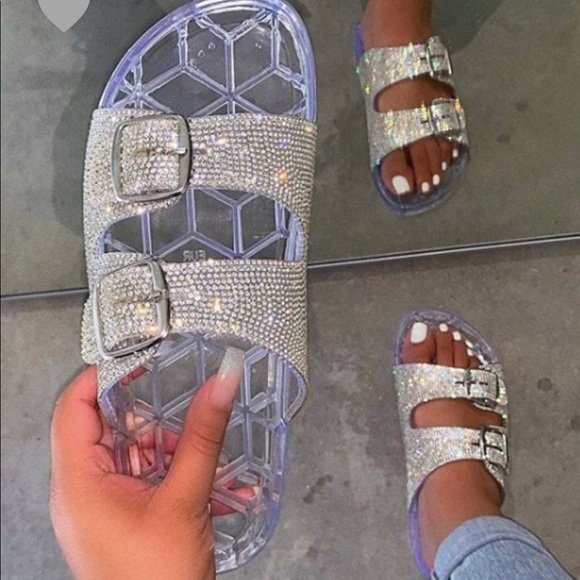 Blinged out Bhaddie slides - Picture 1 of 1